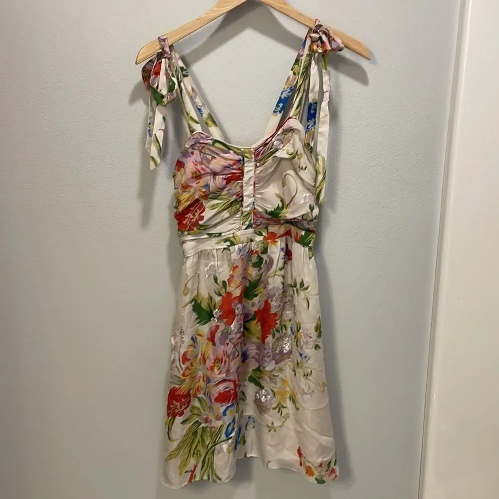 Leifsdottir woman’s silk flowered dress - Picture 9 of 14